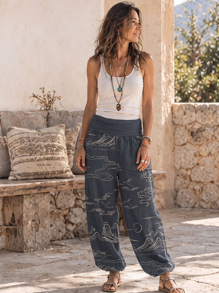 Mountain Moon harem pants worn