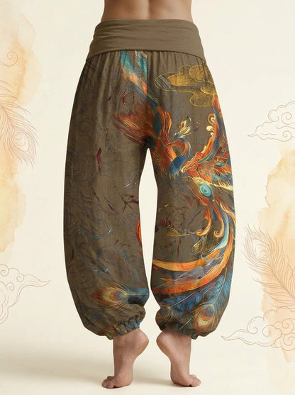 Phoenix Cotton Harem Pants in Peru, back view