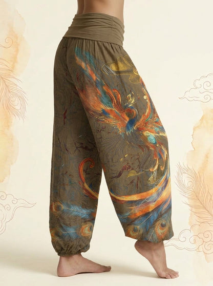 Phoenix Cotton Harem Pants in Peru, side view