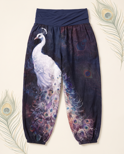 Peacock Cotton Harem Pants — alternate view