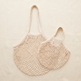 Cotton Mesh Bags (Set of 2)