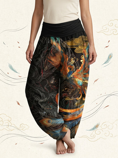 Phoenix Cotton Harem Pants — worn by a model