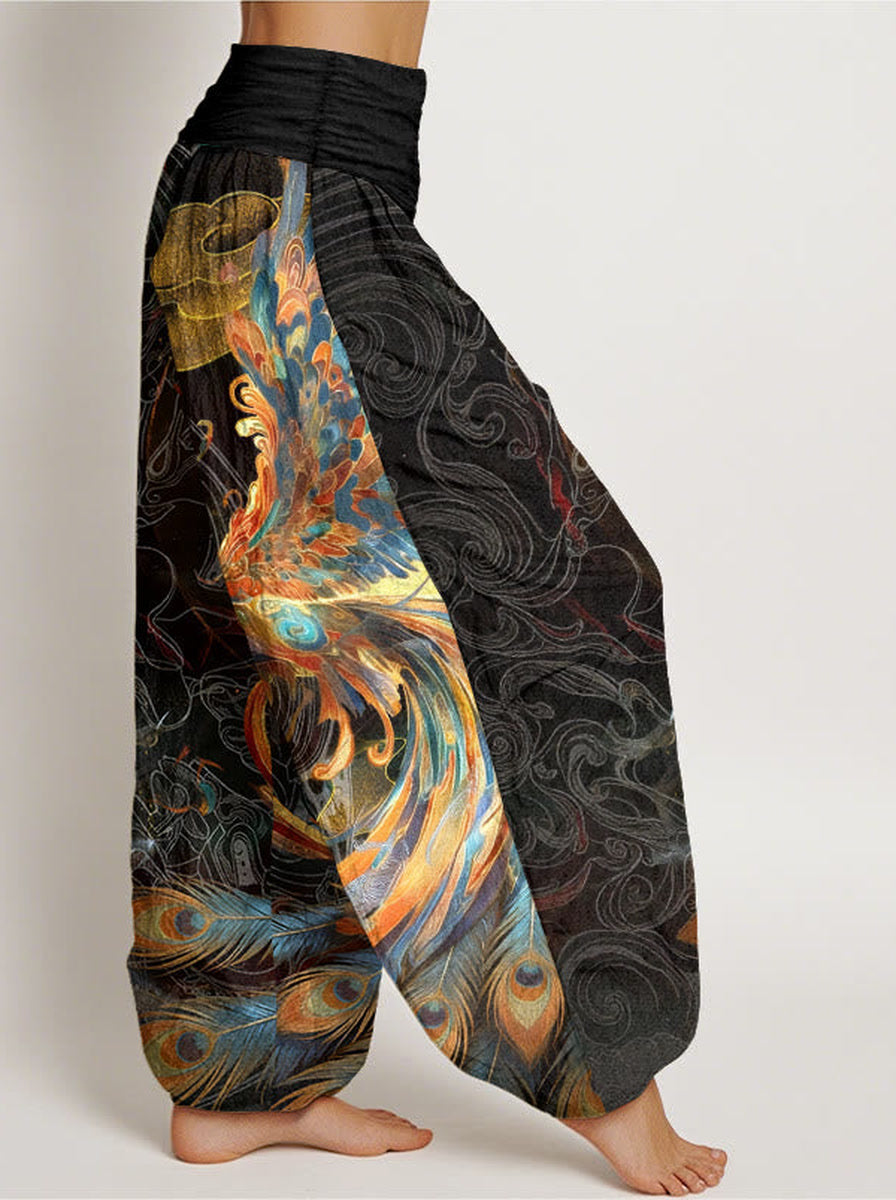Phoenix Cotton Harem Pants — side model view