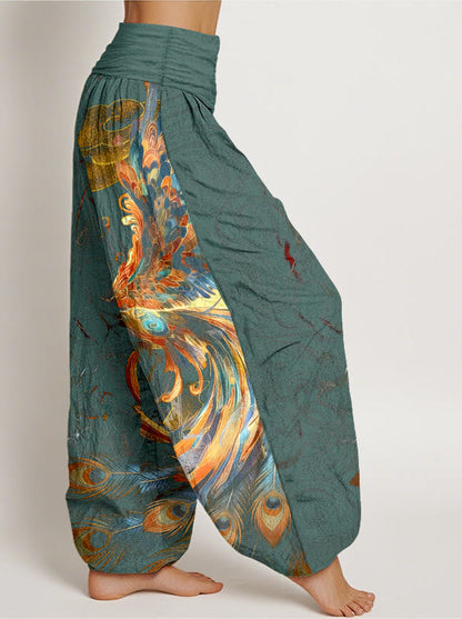 Phoenix Cotton Harem Pants — side model view