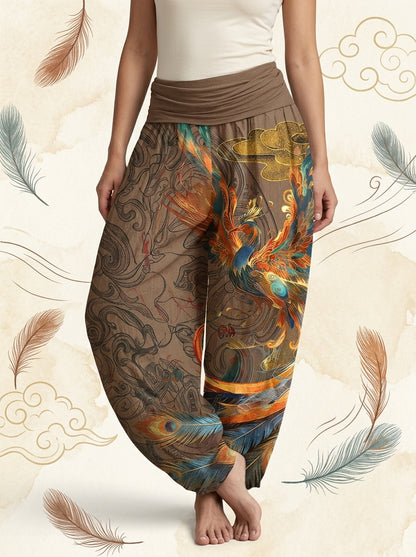 Phoenix Cotton Harem Pants — worn by a model