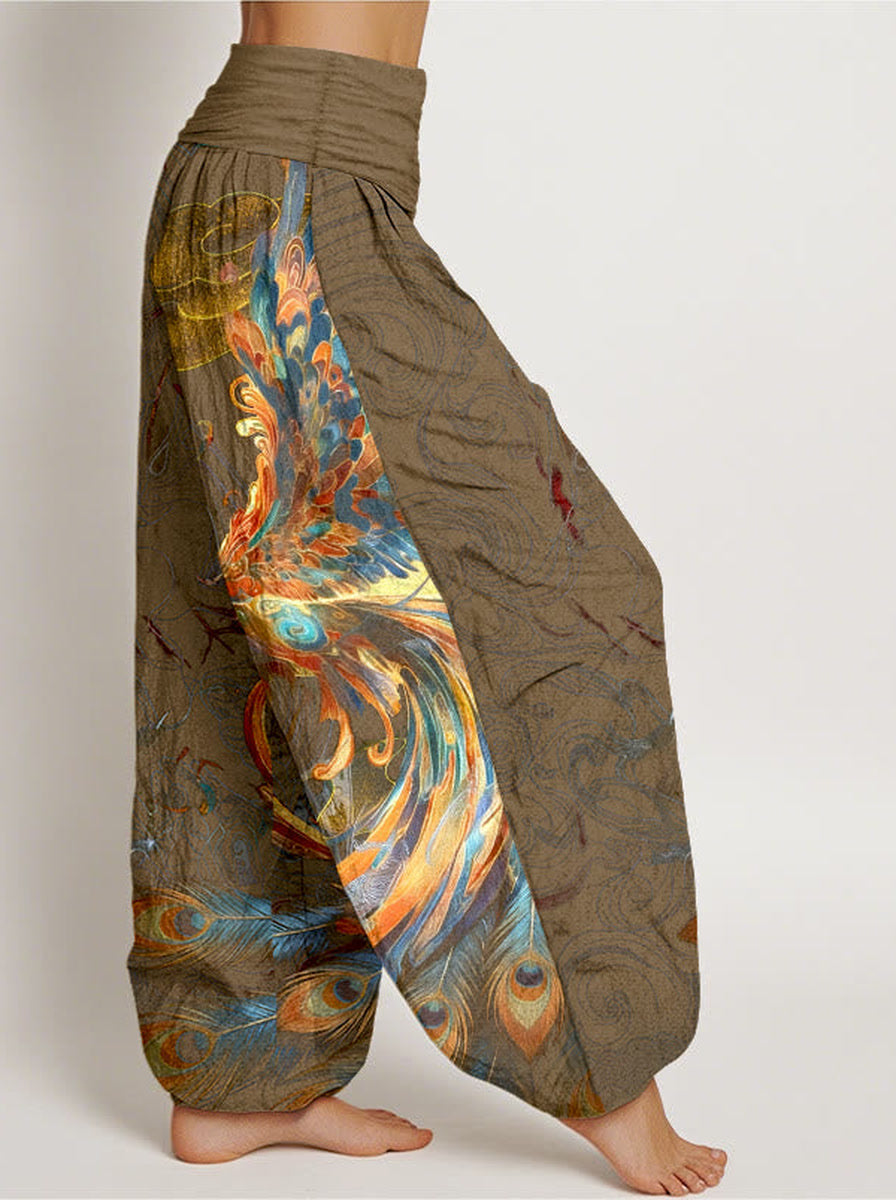 Phoenix Cotton Harem Pants — side model view