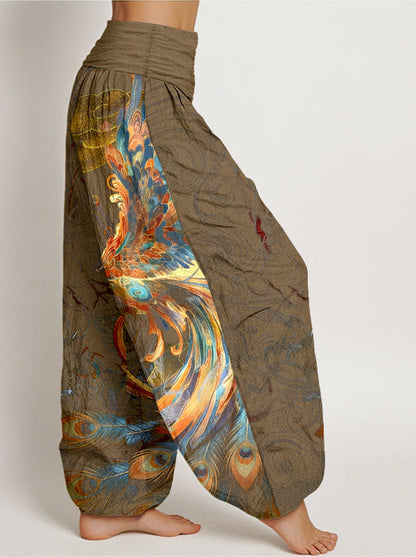 Phoenix Cotton Harem Pants — side model view